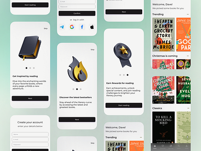 Ready to read 📚 3d app branding figma graphic design productdesign ui uxui