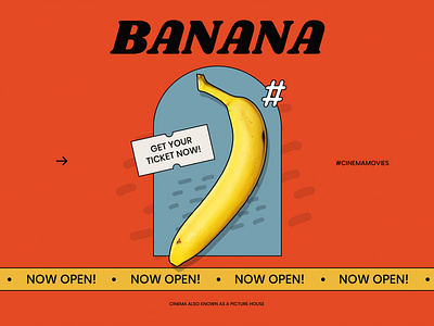 Bananaaa!! banna branding design illustration intro openre photoshop template title typography