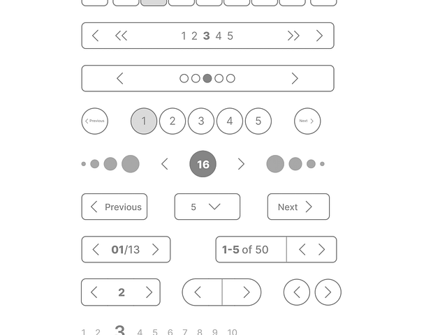 Browse thousands of Pagination images for design inspiration | Dribbble