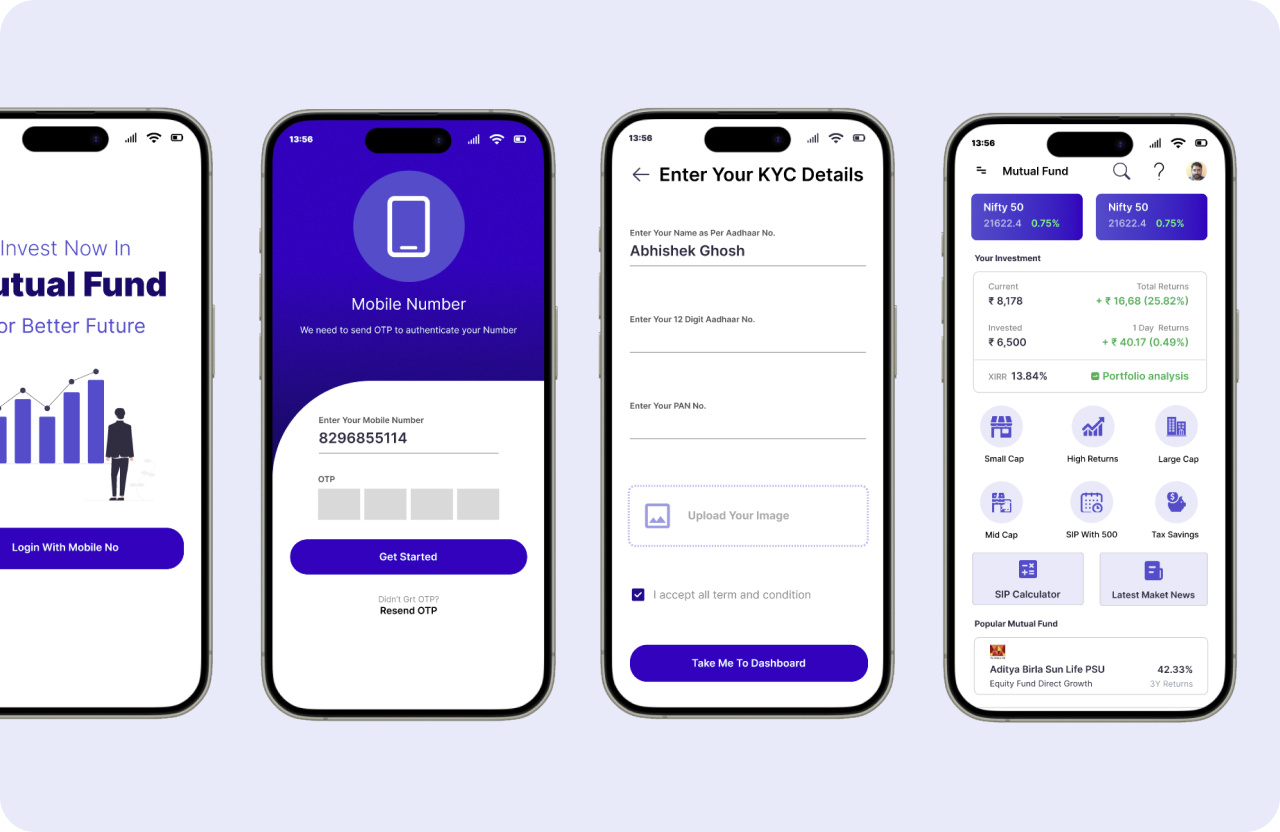 Example of Modern & Clean UX UI Design