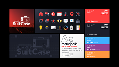 Mobile SuitCase brand identity branding design graphic design logo logodesign