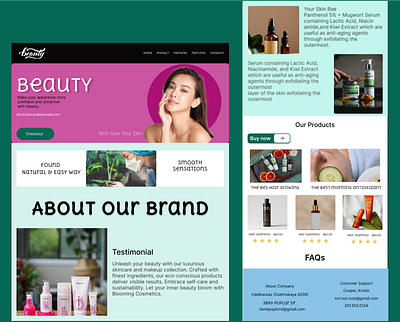 E-commerce Beauty & Cosmetic web page