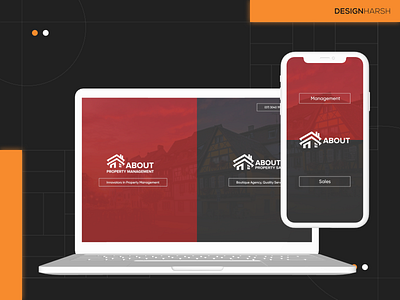 About Property - Landing Screen Design design ideas figma gateway design landing page design ui ux designer