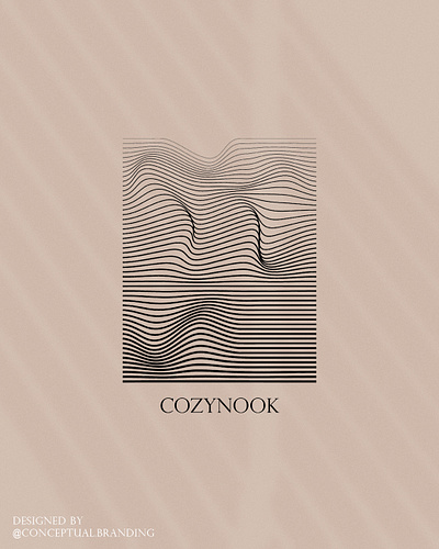 Cozy Nook Logo Design 3d animation branding graphic design logo motion graphics ui
