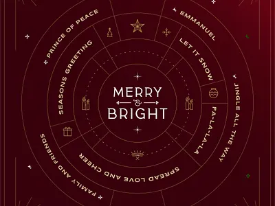 Merry & Bright africa ai graphic design illustration visual identity