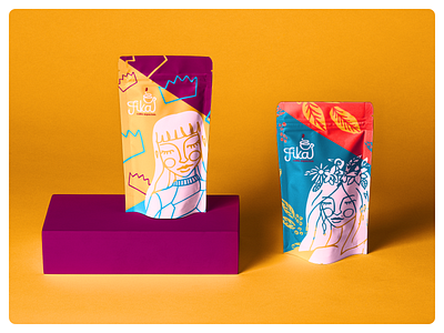 Fika | Visual ID Package 3/3 branding coffee design graphic design illustration packagedesign visualdesign