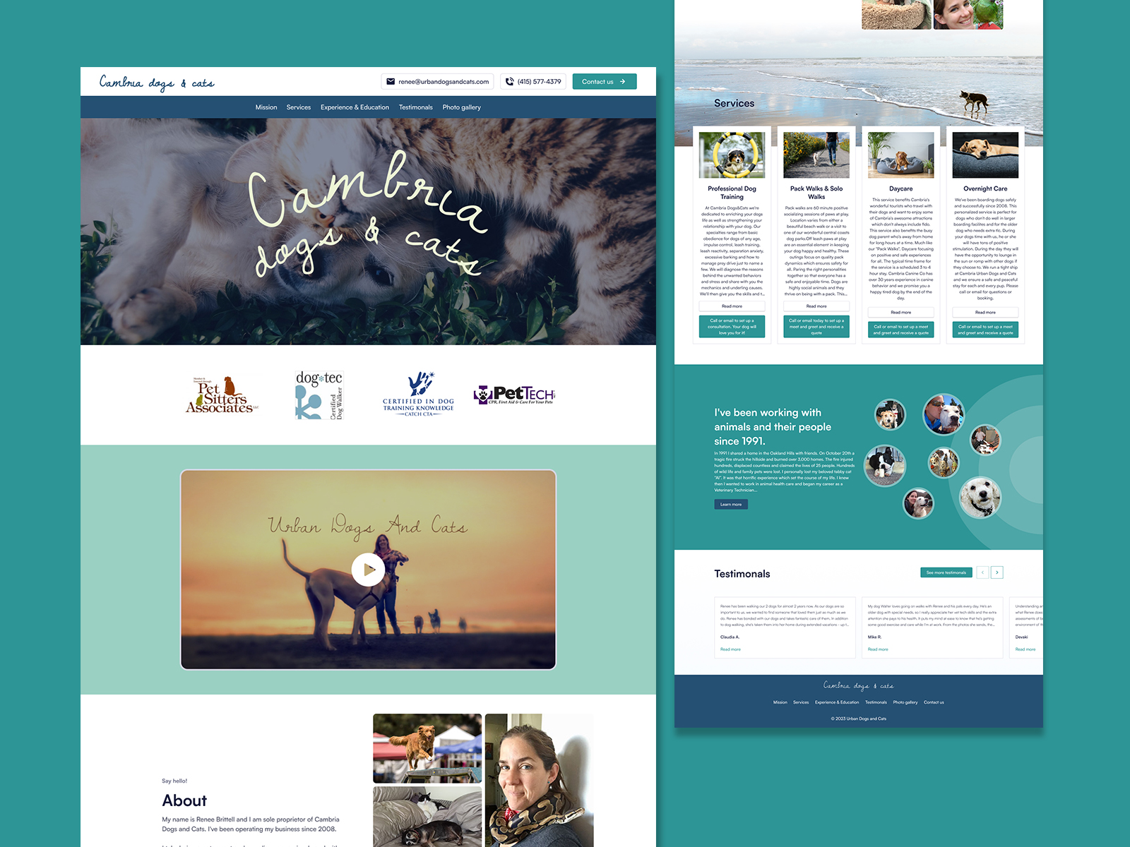 Urban Dogs And Cats WordPress Web Design By DreamHost Pro Services On ...