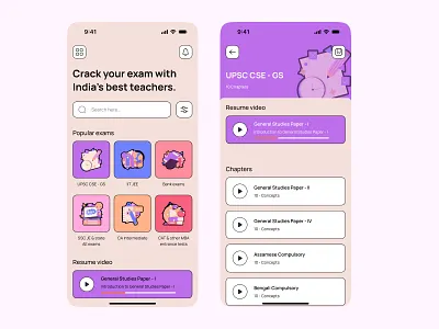 Ed-tech startup class dailychallenge design edtech education elearning exam homepage learning platform mobile mobileapp moderncolor online course study ui uidesign uiux uiux dailyachallenge