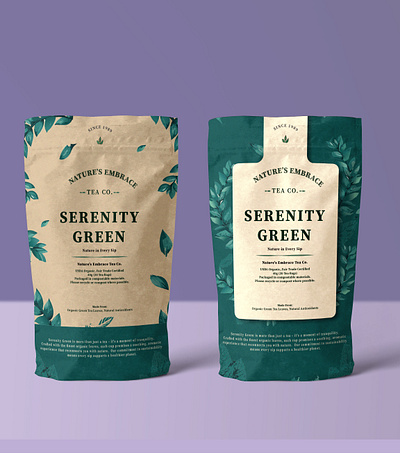 Sustainable Serenity: Eco-Friendly Tea Packaging Design adobe illustrator adobe photoshop advertisement branding graphic design minimalist package desgin packaging sustainable packaging tea branding