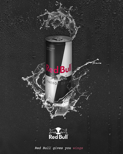 Red Bull Poster advertising branding graphic design