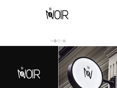 noir art branding coffelogo coffeshoplogo designer graphic design log