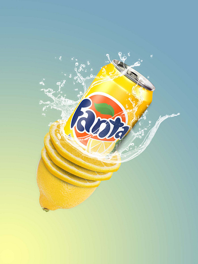 Fanta Poster 3d advertising branding graphic design