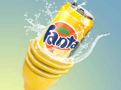 Fanta Poster 3d advertising branding graphic design