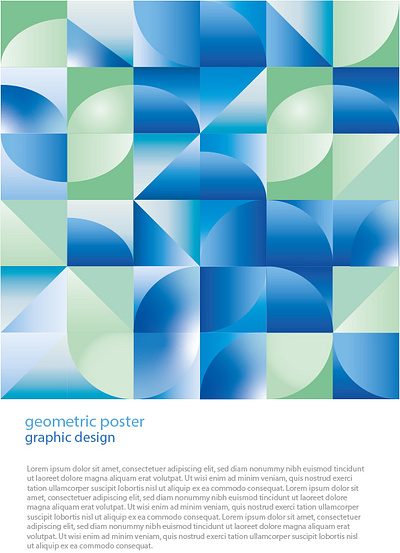 Geometric Poster branding geometric graphic design shape