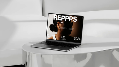 Reppps branding design talent agency typography ui ux website