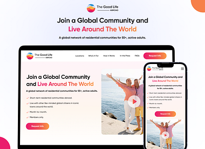 Join a Global Community and Live Around The World design figma graphic design ui uiux web design website