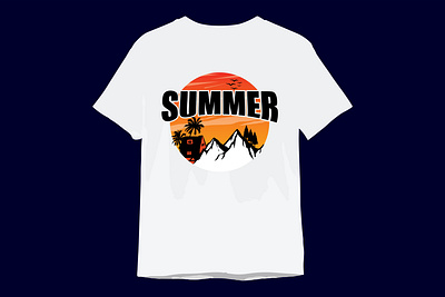 Custom Trendy T-shirt design service within 1 Day adventure clothing custom t shirt custom typography design hiking illustration summer t shirt t shirt design trendy t shirt typography ui