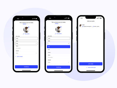 PawPoint: where all pet services are gathered app app design mobile app design onboarding stage ui user experience ux