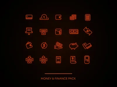 Money & Finance outline icon pack editable finance icon icons money outline pack set stroke vector