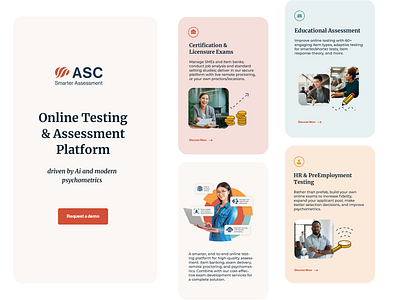 ASC Website Content Design design graphic design illustration vector web website