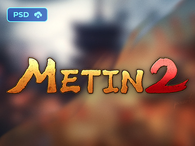 [PSD] Metin2 - Oriental Game Logo Psd Text Effect almost free template download psd fantasy game logo logo template metin2 metin2 original logo mmorpg photopea text effect text effect