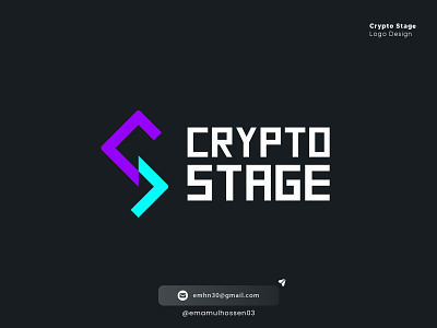 Crypto Stage | Web3 Gaming Cryptocurrency Logo design blockchain brand brand identity branding c s c letter crypto fintech layout letter logo logo design logo maker logo mark stage startup tech trading web3 whitepaper