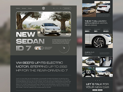 Volkswagen // Website branding car clean design figma luxury luxury car minimal ui ux volkswagen