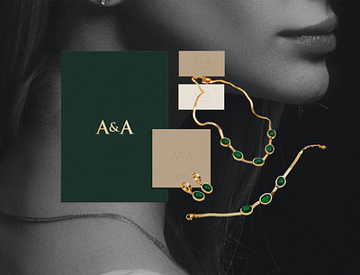 Jewelry store A&A branding graphic design