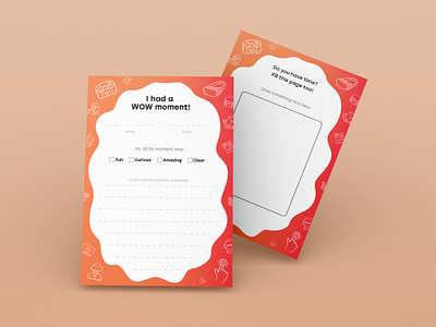WOW Notes card graphic design note print design