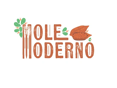 Mole moderno branding graphic design logo