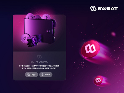 Sweat Wallet: Wallet & Transfers crypto crypto wallets product design sweat wallet sweatcoin ui ui design user interface design