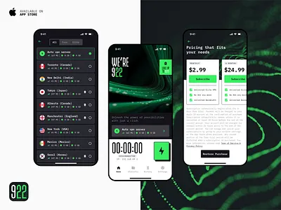 922 | Protect My IP Address anonymous chat chatbot code style dark theme gpt home light theme list screen mobile bile premium robot setting screen subscription trend ui design trend ui trend ux trend vpn vpn app