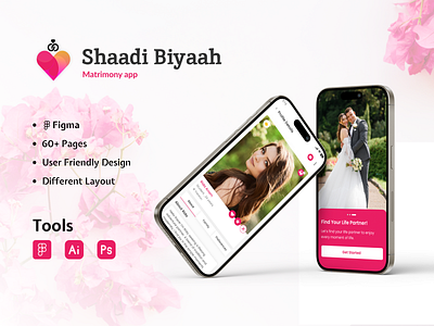 Shaadi Biyaah- Matrimony app app app design branding design dribbble shots logo love love story marriage app matrimony matrimony app matrimony app design mobile app ui ux