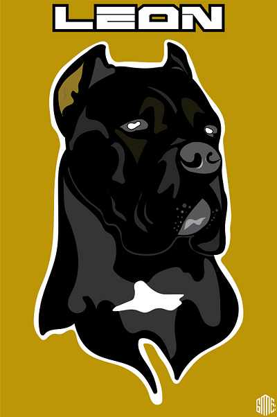 My Dog - Leon illustration