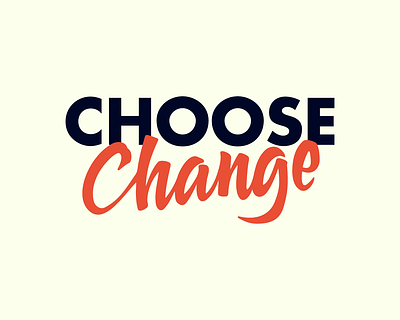 Choose Change - Logotype brand branding calligrafia calligraphy design logo logo design logotipo logotype logotype design script visual design