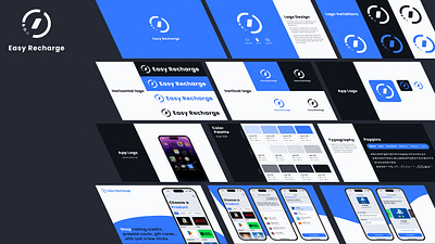 Easy Recharge - Brand Guide brand design brand guide branding graphic design logo typography ui uxui