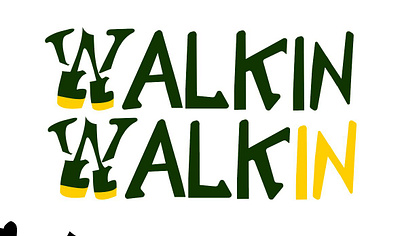 WalkIN logo brand identity icon logo shoe vector walk