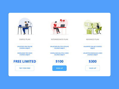 PRICING SECTION FOR WEB DESIGN graphic design ui