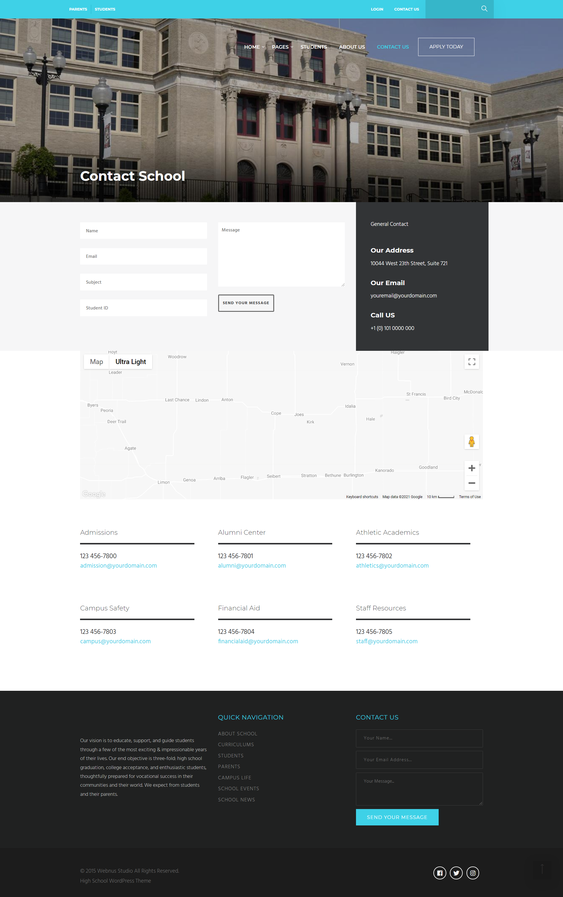 High School Website Development by Proshanto Mondol on Dribbble