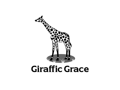 Giraffic Grace Logo Design. branding design giraffic grace graphic design illustration jeraf logo logos motion graphics vector voctor