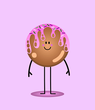 My Dancing Donut - Inspired by melindula animated donut animated svg animation animator beginners animation dancing donut donut donut animation donut with candies graphic design illustration smiling donut svg svg animation svgator