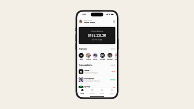 Finance app app ui ux