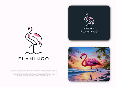 Flamingo Logo Design bird bird logo boutiques logo branding buck logo clothing clothing logo elegant logo fashion feminine logo flamingo flamingo logo graphic design line art logo logodesigner luxurylogo modern bird spa logo sparrow
