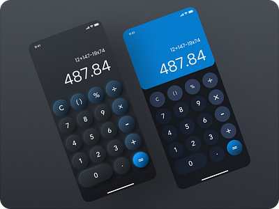 Daily UI #004 - Calculator creativechallenge designinspiration digitaldesign dribbblechallenge moderndesign uiux userexperience userinterface