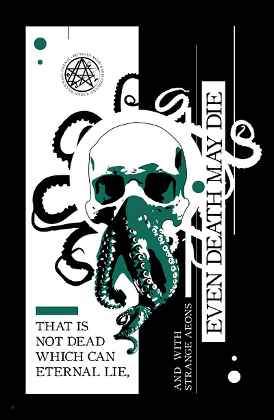 Lovecraft adobe illustrator color theory de design graphic design illustration illustrator layout minimalism poster design vector graphics
