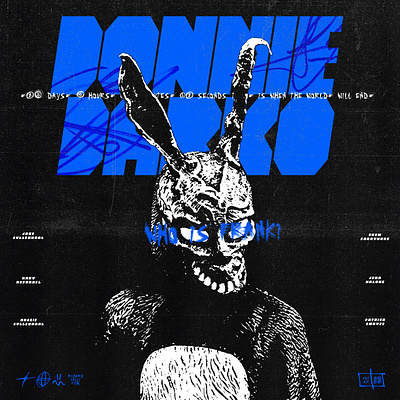 Donnie Darko | Poster adobe illustrator artwork cinema design donnie darko film graphic design movie poster typeface