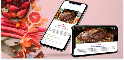 Food Recipe App branding design foodapp illustration ui ux