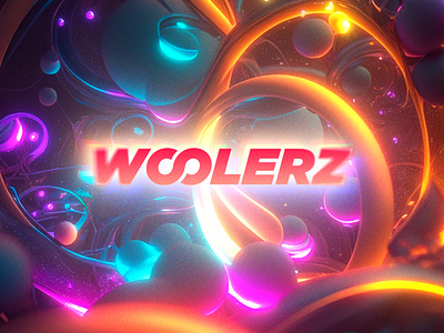 Woolerz // Website banner (artwork) ai art artwork banner glow aesthetic logo design visual designer website