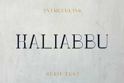 Kaliabbu Slab Serif Font artiveko creative font serif slab studio tech type typeface