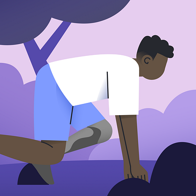 Withings Illustrations app character design health illustration sport ui